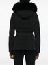 belted ski jacket